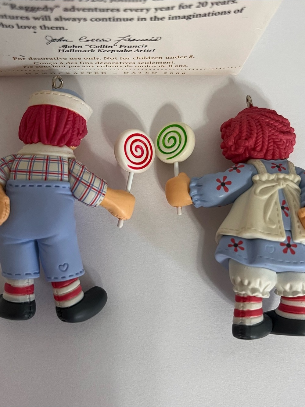 Hallmark Raggedy Ann & Andy Keepsake Ornament 2006 Retired - Picture 4 of 5